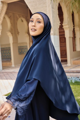 (AS-IS) AMRA Khimar in Navy Blue